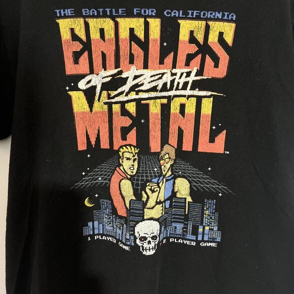 Eagles Of Death Metal EODM Battle For California Black T-Shirt Men's Medium M - Picture 2 of 5